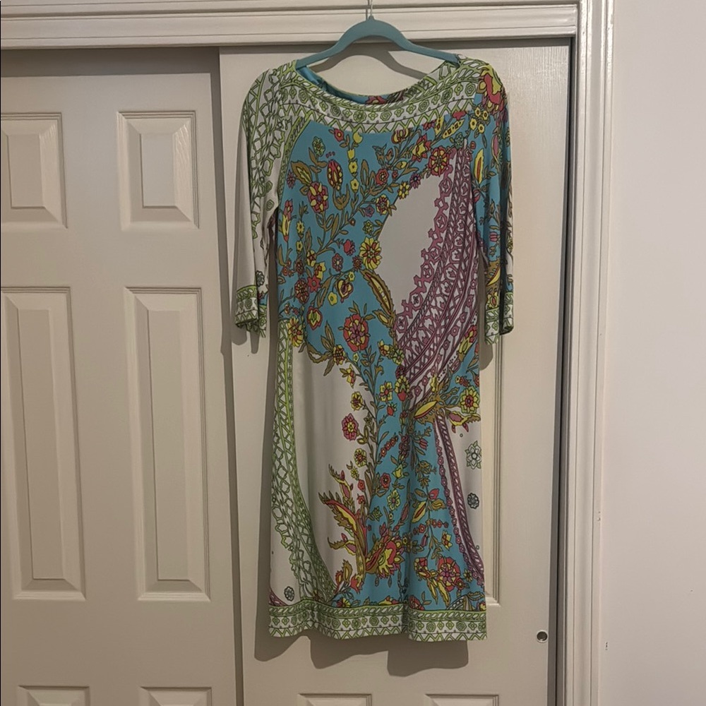 Morgan McFeeters Multicolor Floral Midi Dress